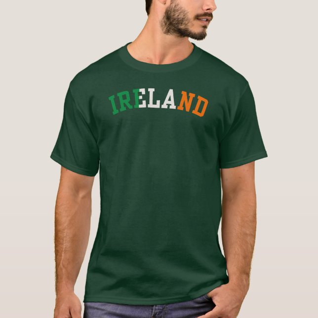 Ireland Flag Irish Pride St Patricks Day Green T-Shirt (Front)