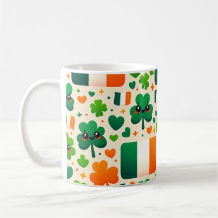 Ireland Flag Irish Shamrock Celtic St Patricks Day Coffee Mug