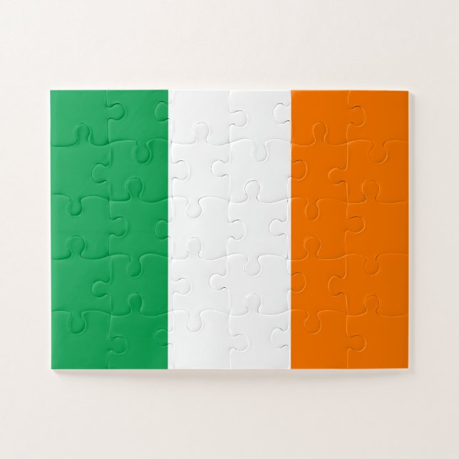 Ireland Flag Jigsaw Puzzle (Horizontal)