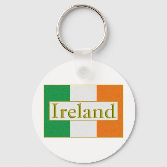 Ireland Flag Key Ring (Front)