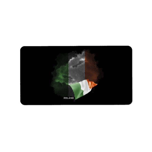 Ireland flag label (Front)