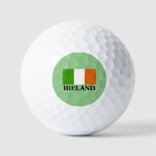 Ireland Flag, labelled, Golf Balls