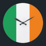 Ireland Flag Large Clock<br><div class="desc">Ireland Flag</div>