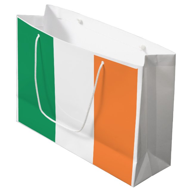 Ireland Flag Large Gift Bag (Front Angled)