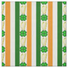 Ireland flag/Orange, shamrocks, Irish harp stripe