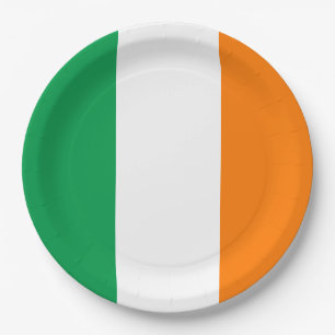 Ireland Flag Paper Plate