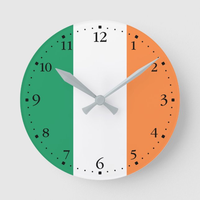 Ireland Flag Round Clock (Front)