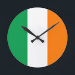 Ireland Flag Round Clock<br><div class="desc">Ireland Flag</div>