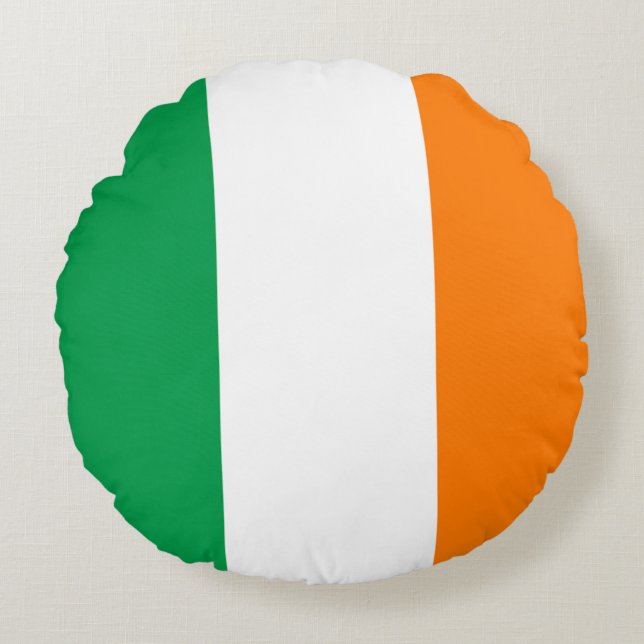 ireland-Flag Round Cushion (Front)