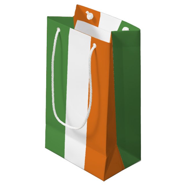 Ireland flag small gift bag (Front Angled)