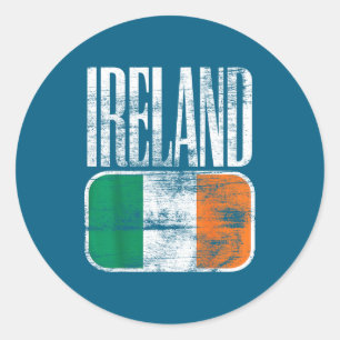 Ireland Flag Suprt  Classic Round Sticker