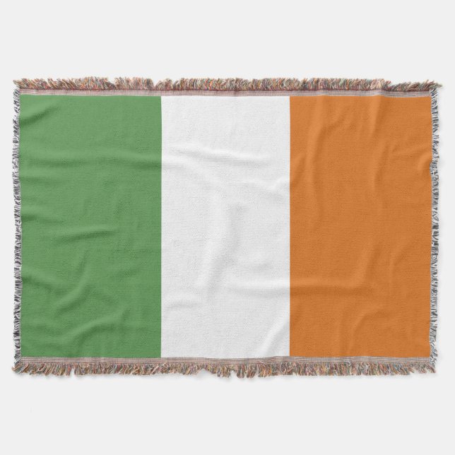 Ireland flag throw blanket (Front)