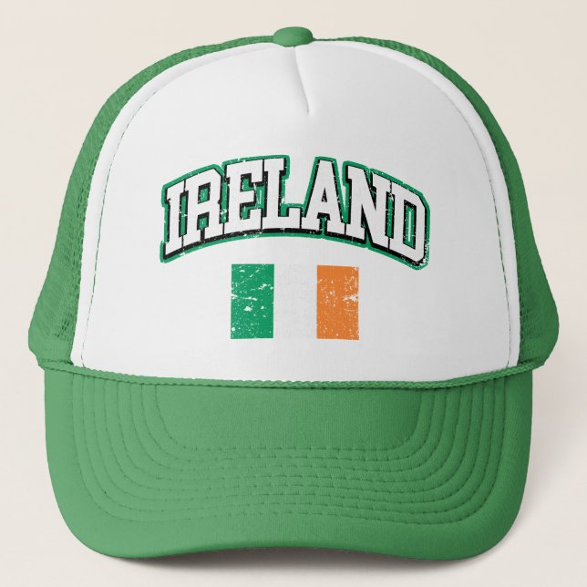 Ireland Flag Trucker Hat (Front)