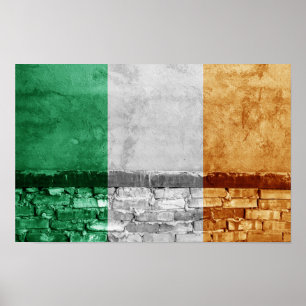 Ireland flag wall poster