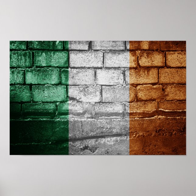 Ireland flag wall poster (Front)