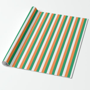 Ireland flag wrapping paper