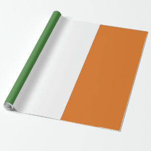 Ireland flag wrapping paper