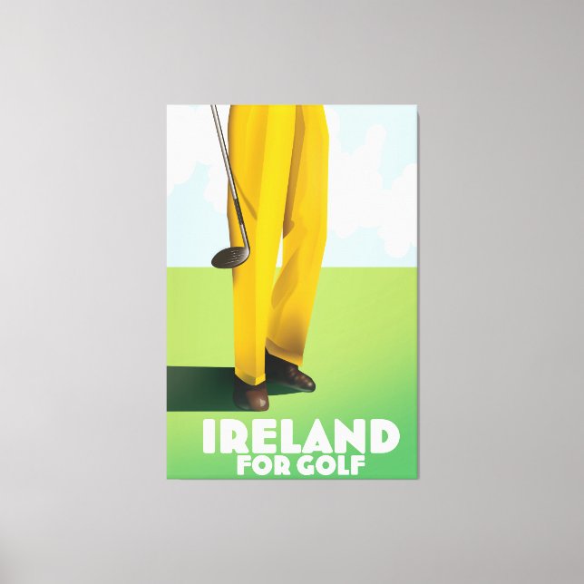 Ireland For Golf Canvas Print (Front)