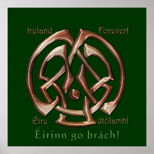 IRELAND FOREVER Celtic Knot Wall print (Front)
