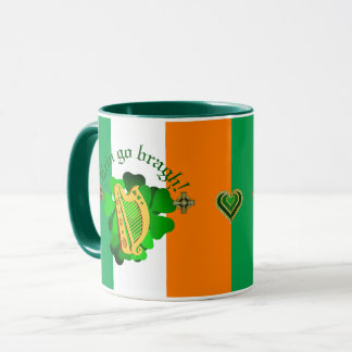 Ireland forever/Erin go bragh/heart gold/green Mug