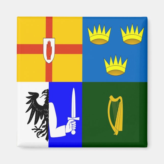 Ireland Four provinces Magnet (Front)