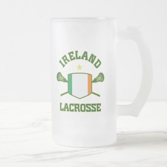 Ireland Frosted Glass Beer Mug (Right)