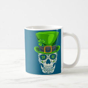 Ireland Gift Clover Mexican Irish Skull St Patrick Coffee Mug