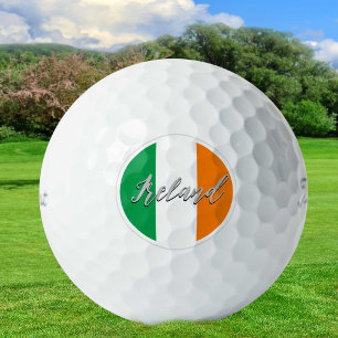 Ireland Golf Balls & Irish Flag Golfers / Patriots