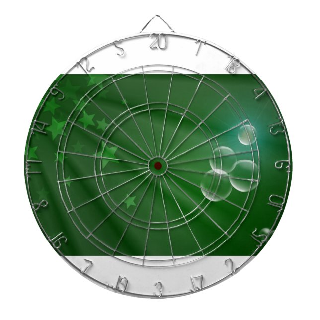 Ireland Green Pattern Art Peace Love Destiny Dartboard (Front)