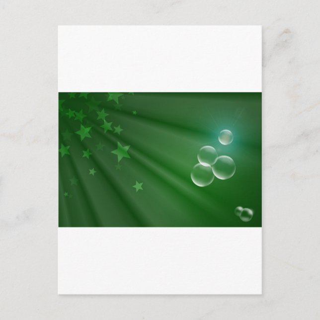Ireland Green Pattern Art Peace Love Destiny Postcard (Front)