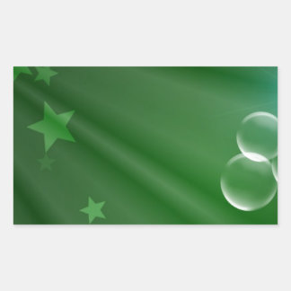 Ireland Green Pattern Art Peace Love Destiny Rectangular Sticker