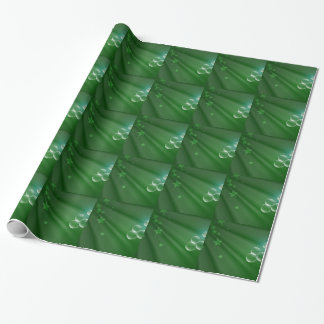 Ireland Green Pattern Art Peace Love Destiny Wrapping Paper