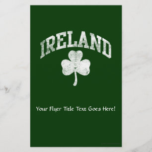 Ireland, Grunge Varsity Style Flyer