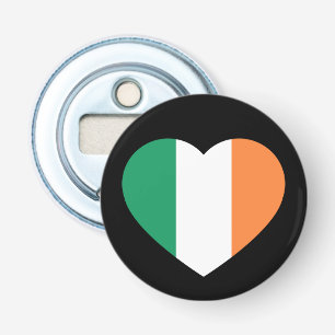 Ireland Heartflag On Black bocnt Bottle Opener
