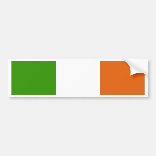 Ireland High quality Flag Bumper Sticker (Front)