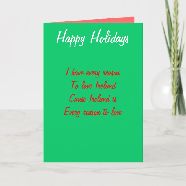 Ireland holiday cards (Front)
