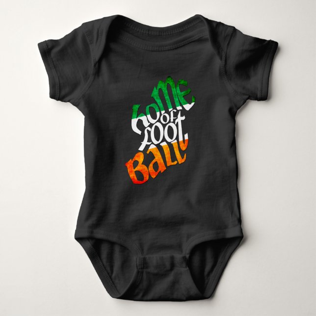 Ireland Home of Gaelic Football Baby Grow Bodysuit (Front)