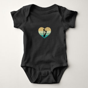 Ireland - I Love Irish Harp Baby Bodysuit