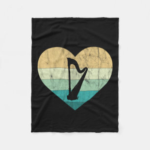 Ireland - I Love Irish Harp Fleece Blanket