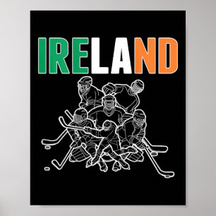 Ireland Ice Hockey Fans Jersey - Support Irish Hoc Poster