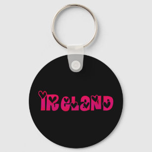 Ireland in Hearts Key Ring