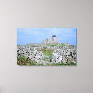 Ireland, Inishmore, Aran Island, Dun Aengus Fort Canvas Print
