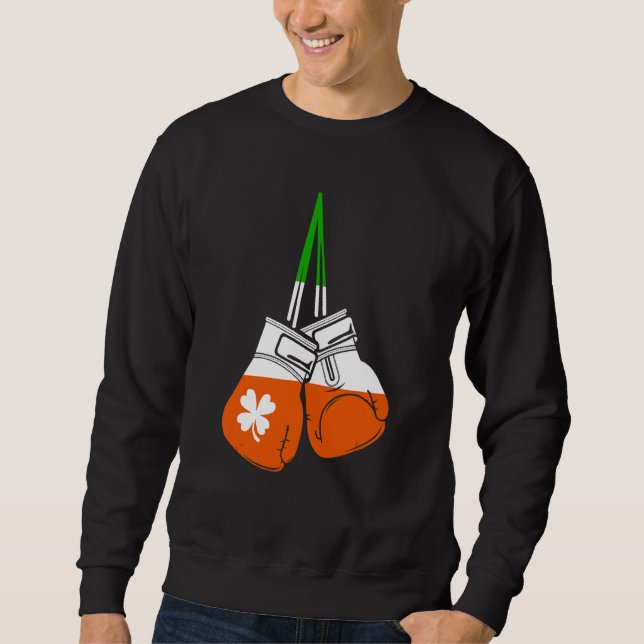 Ireland Irish Boxer Boxing  Irish Sweatshirt (Front)