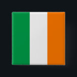 Ireland (Irish) Flag 15 Cm Square Badge<br><div class="desc">Customizable World Flag Products - Please feel free to add your own text.</div>