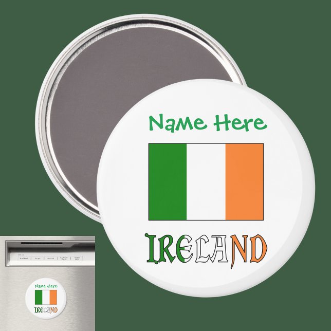Ireland Irish Flag Green Personalisation  Magnet (Creator Uploaded)