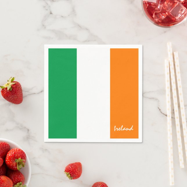 Ireland & Irish flag party fashion /sport fans Napkin (Insitu)