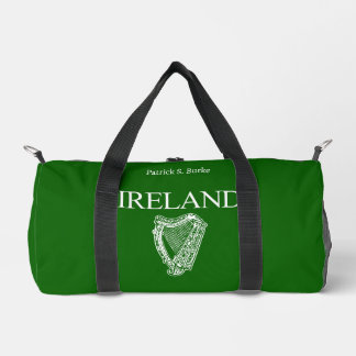 ⭐IRELAND - Irish Harp Personalized Duffle Bag