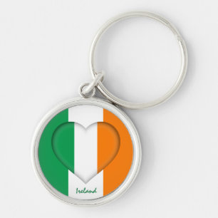 Ireland & Irish Heart, Irish Flag fashion /sports Key Ring