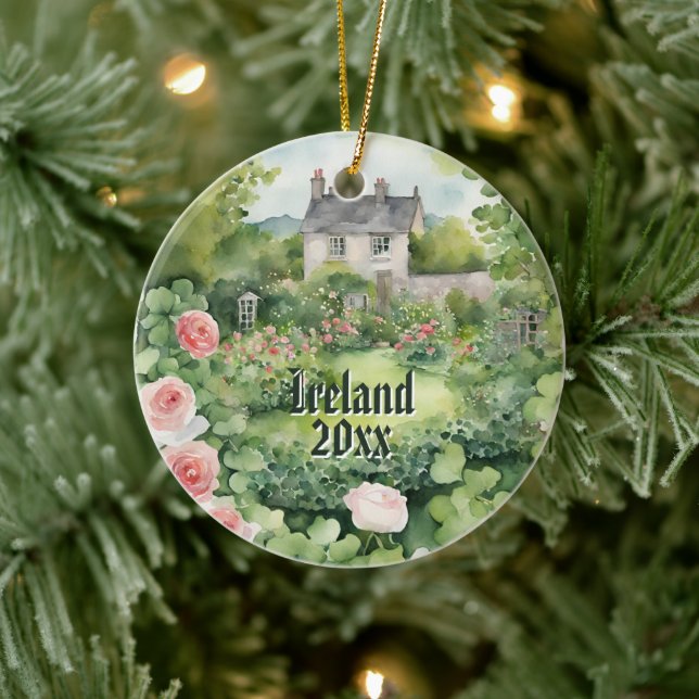 Ireland Irish House Ceramic Tree Decoration (Tree)