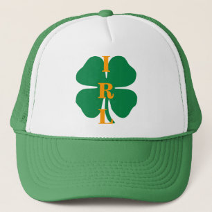 Ireland "IRL" Shamrock Trucker Hat